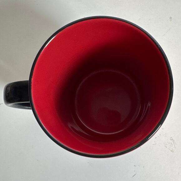 RARE Disney Parks Jessica Rabbit Long Board Surf Shack Mug 2014 Red Black - Picture 3 of 4